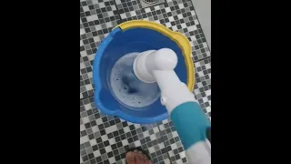 Esfregão Elétrico Vassoura Spin Mop Recarregável Scrubber