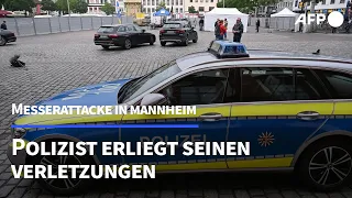 Bei Messerattacke in Mannheim verletzter Polizist gestorben | AFP