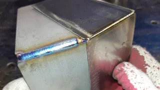 Tig welding pulse setting and how to pulse weld stainless steel outside corner joint