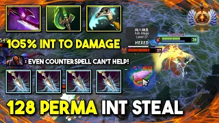 WTF 128 PERMA INT STEAL MID Silencer With Parasma + Scythe of Vyse Build Even Anti Mage Can't Escape