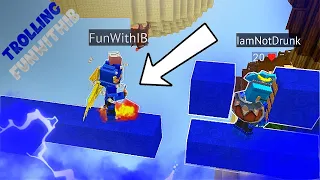 Trolling FunWithIB In Duos Bedwars (ft FunWithIB) [Blockman Go]