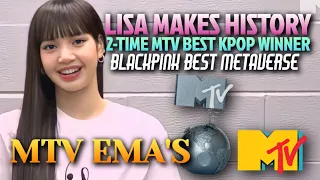 BREAKING: Lisa Wins MTV EMA Best Kpop | Blackpink Wins Best Metaverse Performance