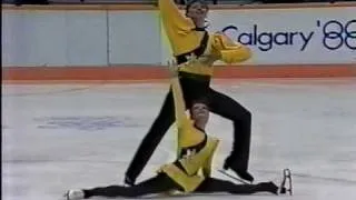 Valova & Vasiliev (URS) - 1988 Calgary, Figure Skating, Pairs' Long Program (US ABC)