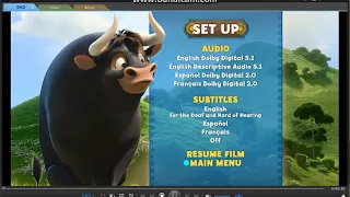 Ferdinand 2018 DVD Menu Walkthrough