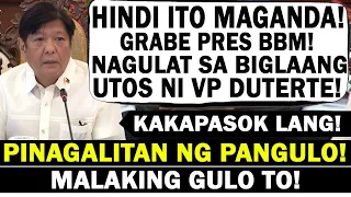 BREAKING NEWS! PRES. BONGBONG MARCOS! NATAKOT SA GINAWANG UTOS NI VICE PRESIDENT SARA DUTERTE!