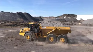 Tombereau B40E BELL, démonstration dans l'Hérault