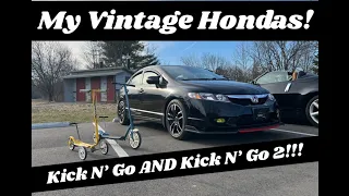 My Vintage Hondas! (Honda Kick N' go And Kick N' Go 2 Review)