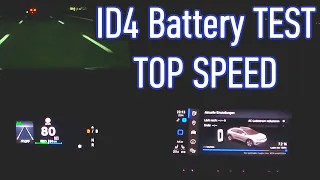 VW ID4 Autobahn Acceleration POV Top Speed Battery Range Test for 10 Min