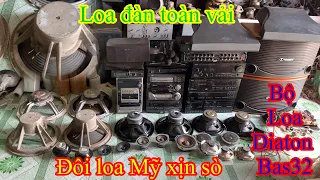 Đôi loa mỹ độc lạ hiếm gặp, loa toàn vải, bộ loa diatone bass32 và rất nhiều loa xịn sò nội địa nhật