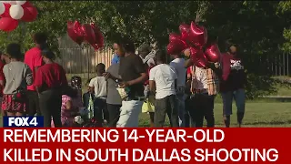 Balloon release held to remember 14-year-old shot and killed in South Dallas