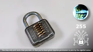 255 🔐 ABUS Combi Nº150/50mm D.B.P.- D.B.G.M. combination padlock decoded