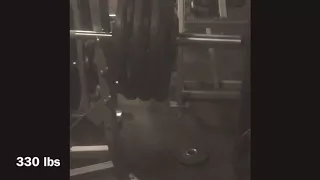 John Johnson 58 years old bench pressing 390 lbs