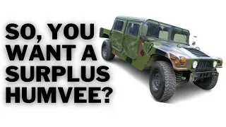 So You Want to Buy A Surplus Humvee?