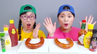 Mukbang Kielbasa Xúc xích Nho biển DONA Việt Nam