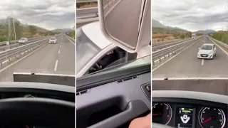 Anziana guida contromano sulla statale di Nuoro: camionista blocca il traffico e le fa invertire...