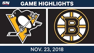 NHL Highlights | Penguins vs. Bruins – Nov. 23, 2018