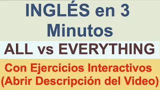 CURSO DE INGLES GRATIS - All vs Everything