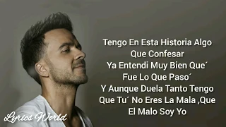 Luis Fonsi - Echame La Culpa | Radio Disney | ( Lyrics Video )