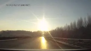 Meteorite Strike in Russia - Падение Мереорита. Челябинск