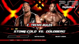 WWE 2K14 PS3 - Stone Cold Steve Austin VS Goldberg #3 [2K][mClassic]