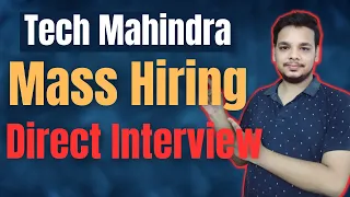 Tech Mahindra Biggest Mass Hiring | OFF Campus Drive | 2021 | 2022 | 2023 Batch Hiring | Freshers