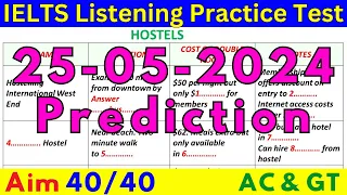 09 May 2024 IELTS LISTENING TEST WITH ANSWERS 🔴 IELTS PREDICTION 🔴 IDP & BC