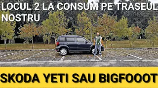 SKODA YETI sau SKODA BIGFOOT - locul 2 la consum pe traseul nostru