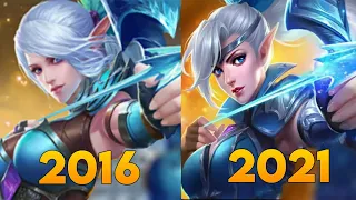 MOBILE LEGENDS HEROES 2016 VS 2021 | PROJECT NEXT | ROCCO YT