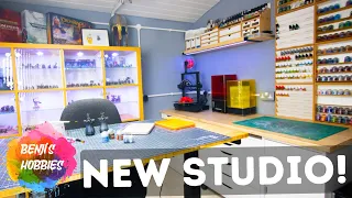 I built the ULTIMATE hobby room in my garage!