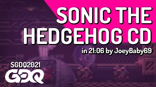 Sonic the Hedgehog CD by JoeyBaby69 in 21:06 - Summer Games Done Quick 2021 Online