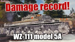 WOT: WZ-111 model 5A, damage record on all servers, WORLD OF TANKS