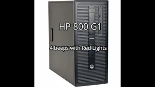 HP PC Red light with 4 beeps error - Repair