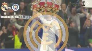 Los goles del Real Madrid Manchester City a pie de campo