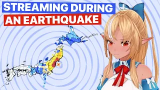 Flare On Streaming During An Earthquake (Shiranui Flare / Hololive) [Eng Subs]