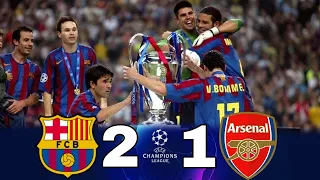 Barcelona 2-1 Arsenal • Champions League 2006-Final • Extended Highlights & Goals