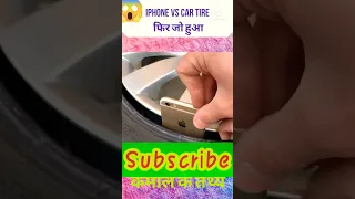 #iphone power test in car tyre amazing 👍