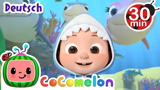 Das Hai Unterwasser boot | CoComelon - JJ's Animal Time Deutsch | Cartoons und Kinderlieder