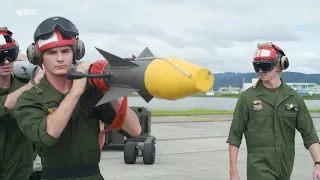 How To Load AIM 9X Sidewinder F-18 & F-35 | Live-Fire Missile Exercise