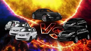 2 Nissan Leaf или 3 SMART Brabus за 1 Porsche 911 - ваш выбор?