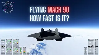 MSFS - What Does Flying Mach 90 Look Like on the Ground in the Top Gun Maverick Darkstar