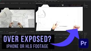 Over Blown or Over Exposed iPhone or HLG Footage in Premiere Pro 2024? (THIS FIXES IT)