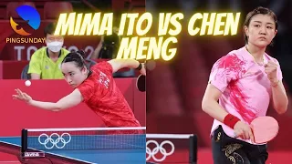 Can Mima Ito defeat Chen Meng in the Olympics?
