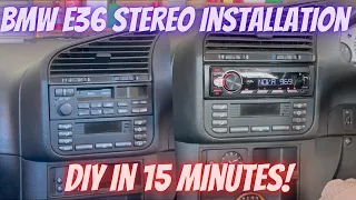 BMW E36 Stereo Installation || Nik's Car Surgeries