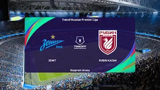 PES 2021 | Zenit vs Rubin Kazan - Russia Premier League | 24/10/2020 | 1080p 60FPS