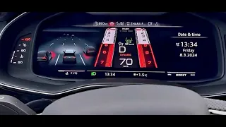 Приборная панель Virtual cockpit с режимом Bird View AUDI A6C8 A7C8 Q8 Q7 A5B9 A4B9 Q5 audi-upgrade