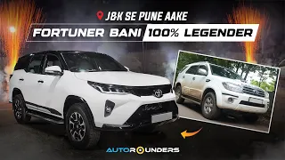 J&K To Pune | Old Fortuner to 100% Legender | Premium Black & White Interior |📍Autorounders