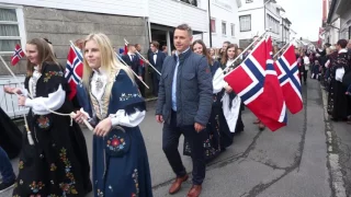 Barnetoget i Egersund. 17. mai 2017.