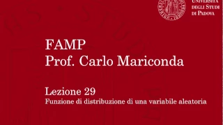 FAMP - Lezione 29