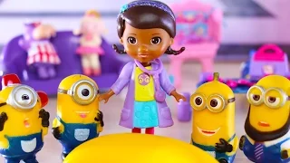 Doc McStuffins Diagnosis Minions cartoon games / Доктор плюшева лечит Миньоны