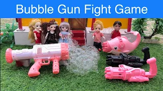 Bubble Gun Fight Game#chuttibomma #chintuvideo #bubblegun #fight